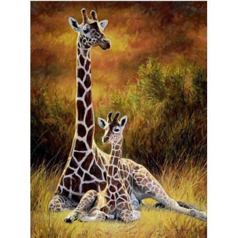 New Arrival Hot Sale Animal Giraffe Home Decor 5d Diy Diamond Painting Kits UK VM9668