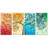 Four Seasons Large Multi Panel Tree 5D DIY Mosaic Diamond Painting Kits UK QB90194