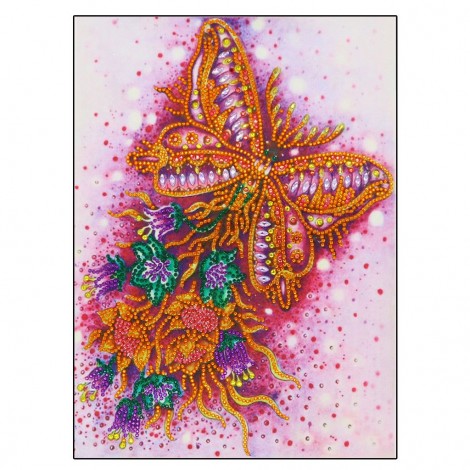 Half Drill Butterfly Diamond Painting Kits HD90149