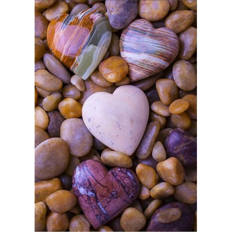 2019 Summer Heart-Shaped Stone 5d Diy Crystal Painting Kits UK VM7326