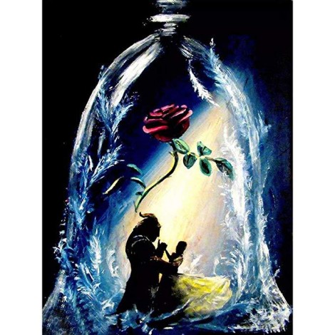 Rose and Lover 5D DIY Diamond Painting Kits UK KN80067