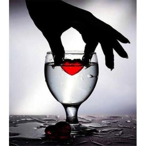 2019 Modern Art Wine Glass 5d Diy Diamond Painting Kits UK VM9210