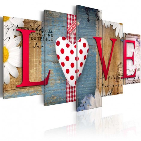 5pcs Hot Sale Sweet Home Love Multi 5d Diy Diamond Painting Kits UK VM9781