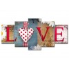 5pcs Hot Sale Sweet Home Love Multi 5d Diy Diamond Painting Kits UK VM9781