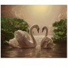 2019 New Hot Sale Elegant White Swans Lover 5d Diy Diamond Painting Swans Kits UK VM3029