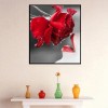 2019 New Hot Sale Full Square Red Rose 5d Diy Diamond Painting Flowers UK VM2003