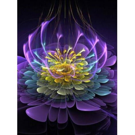 Colors Abstract Flower Full Drill 5D DIY Diamond Painting Kits UK VM90812