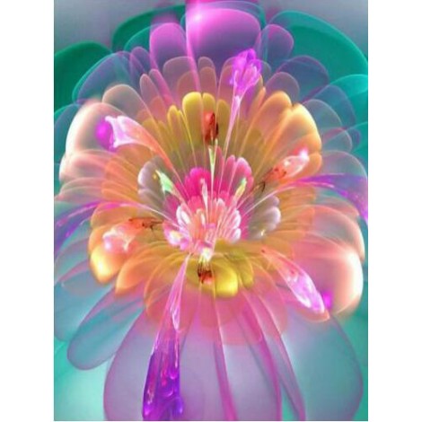 Colors Fluorescent Flower Full Drill 5D DIY Diamond Painting VM90820