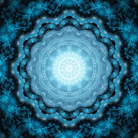 Modern Art Canvas Painting Abstract Mandala Pattern 5d Diy Diamond Painting Kits UK VM8648