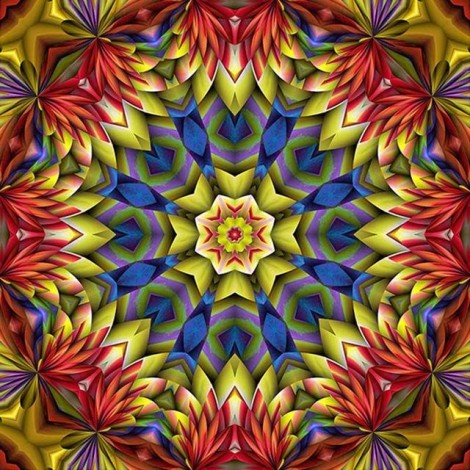 Abstract Mandala Pattern Special Hot Sale 5d Diy Diamond Painting Kits UK VM09589
