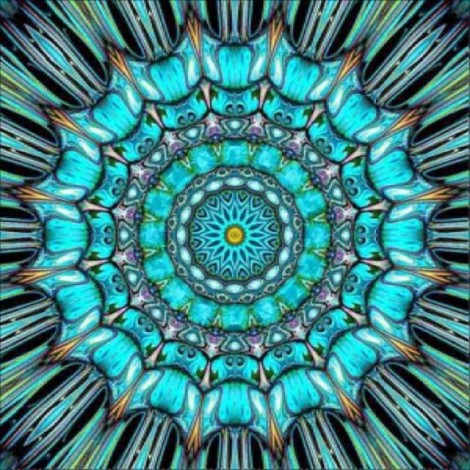 Abstract Mandala Pattern 5d Diy Diamond Painting Kits UK VM8663