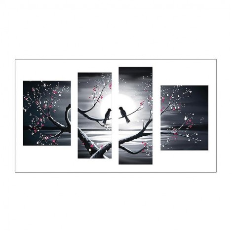 Multi Panel Bird Embroidery 5D DIY Full Drill Diamond Painting Kits UK QB8042