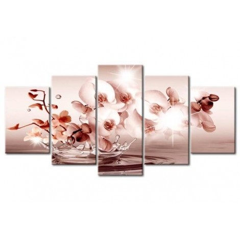 2019 Large Size Multi Panel Flower 5d Diy Embroidery Painting Kits UK VM7923