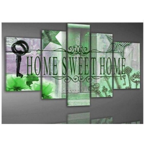 2019 Large Size Sweet Home Multi Panel Picture 5d Diy Diamond Painting Kits UK VM9706