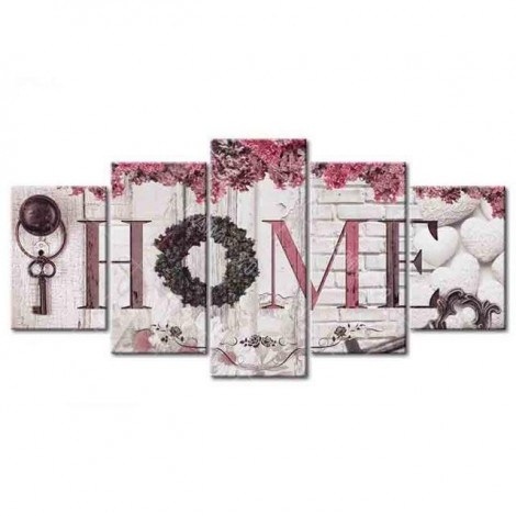 2019 Large Size Multi Panel Sweet Wall Decor 5d Diy Diamond Painting Kits UK VM8129