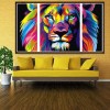 Multi Panel Lion Embroidery 5D DIY Full Drill Diamond Painting Kits UK QB6428