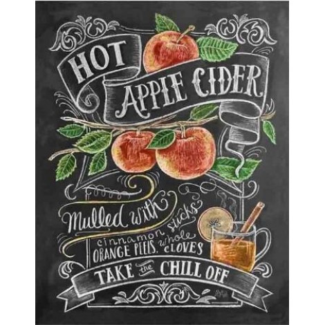 Fruits Blackboard Embroidery Mosaic Cross Stitch VM90991