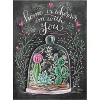 New Blackboard Plant Cactus 5D Diy Embroidery Cross Stitch Diamond Painting Kits UK NA00341