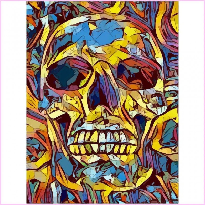 Modern Art Skull 5d ...