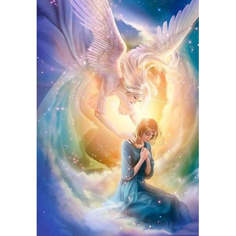 Dream Angel Wings Portrait 5d Diy Diamond Painting Kits UK KN80141