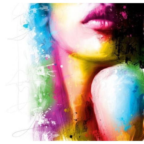 2019 Modern Art Popular Colorful Girl Portrait 5D DIY Diamond Painting Kits UK VM3748