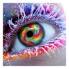 2019 Dream Colorful Eye Portrait 5d Diy UK Crystal Diamond Painting VM1019