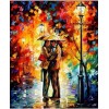 Modern Art Styles  Kiss Under The Umbrella Diamond Painting Kits AF9412