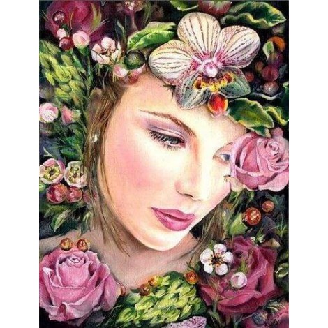 Girl Picture 5D Diy Diamond Painting Kits UK Cross Stitch Art VM91037
