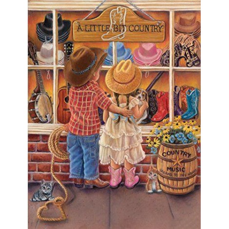 Cartoon Full Square Drill Boy And Girl 5d Diy Diamond Painting Kits UK NA0972