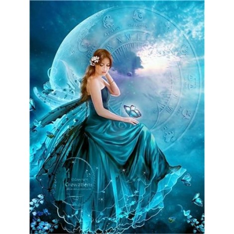 Special Dream Popular Beautiful Fairy Diy 5d Diamond Painting Kits UK VM8027