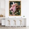 Pink Fairy Portrait Pattern Diy 5d Full Diamond Painting Kits UK QB5897