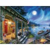 New Arrival Oil Painting Style Village Cottage Diy 5d Diamond Painting Kits UK QB5352
