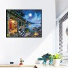 New Arrival Oil Painting Style Village Cottage Diy 5d Diamond Painting Kits UK QB5352