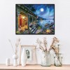 New Arrival Oil Painting Style Village Cottage Diy 5d Diamond Painting Kits UK QB5352