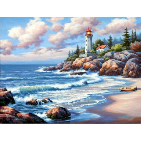 2019 New Hot Sale Lighthouse Pattern Diy 5d Diamond Painting Kits UK VM20221