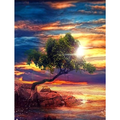 2019 Dream Landscape Mountain Tree 5d Diy Diamond Painting Kits UK VM92465
