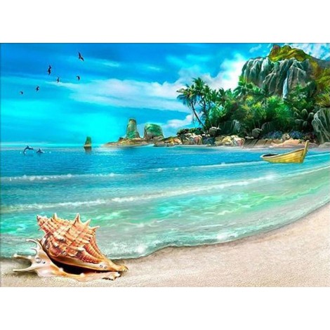 Landscape Beach Full Drill 5D DIY Diamond Painting Kits UK VM92020
