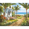 Beach House Scenic Landscape 5D DIY Diamond Painting Kits UK VM90551