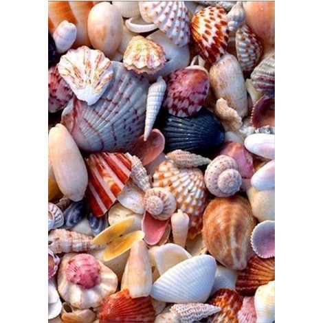 2019 Beach Shell Pebble Pattern 5d Diy Diamond Painting Kits UK VM7331
