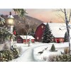 Best Winter Landscape Cottage 5d Diy Cross Stitch Diamond Painting Kits UK QB7145