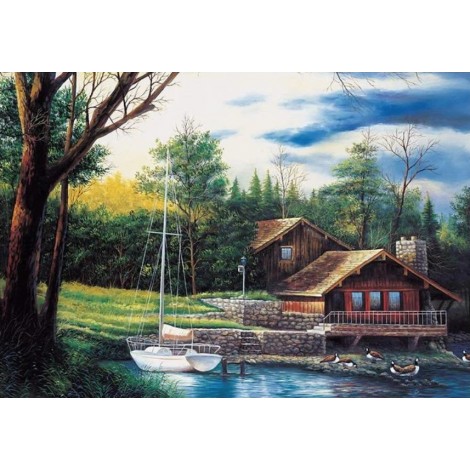 Dream Series Oil Painting Styles Beautiful Cottage Diamond Painting Kits Af9610