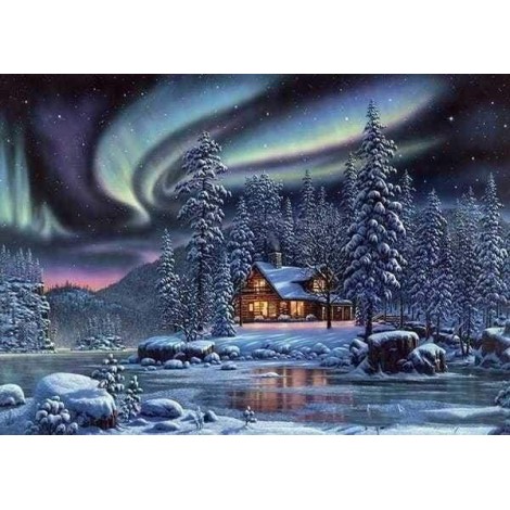 Snow Forest Scenic Landscape 5D DIY Diamond Painting Kits VM92291