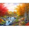 2019 Autumn Lake Landscape Full Drill 5D DIY Diamond Painting Kits UK VM90055
