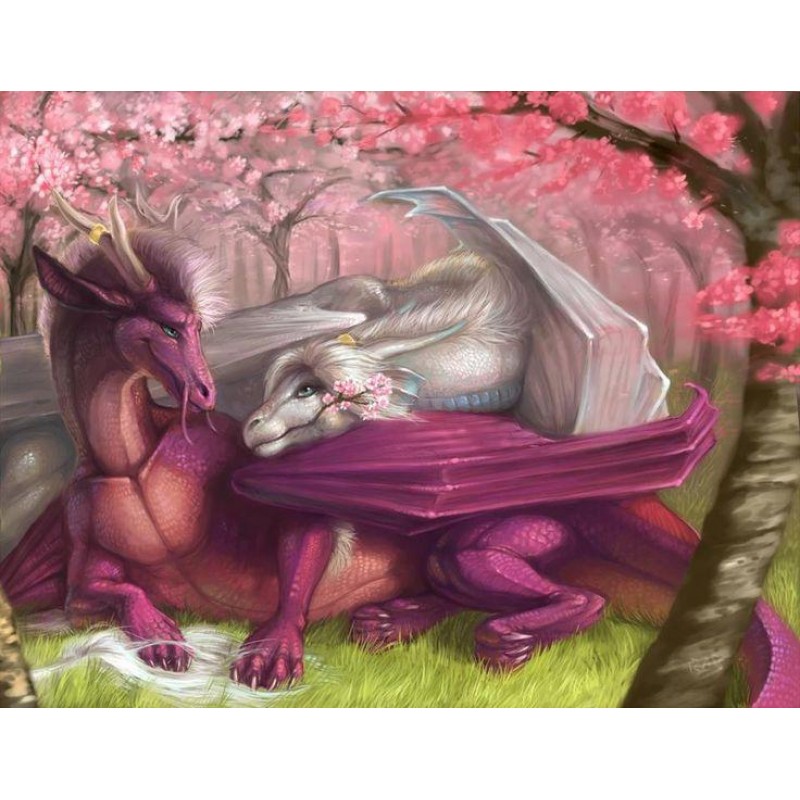 Cartoon Love Dragon ...