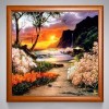 2019 Sunset Sea Embroidery Mosaic Cross Stitch 5D DIY Diamond Painting Kits UK VM90351