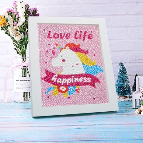 DIY Special Drill Diamond Painting for Kids With Frame KID90048