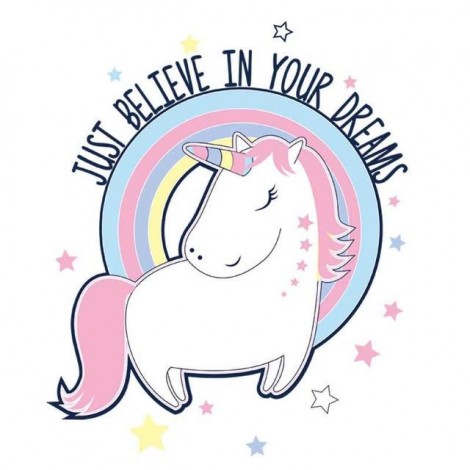 Hot Sale Cartoon Unicorn 5d Diy Diamond Embroidery Cross Stitch Kits UK VM3502