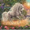 2019 Dream Popular White Unicorn 5d Diy Diamond Painting Kits UK VM7607