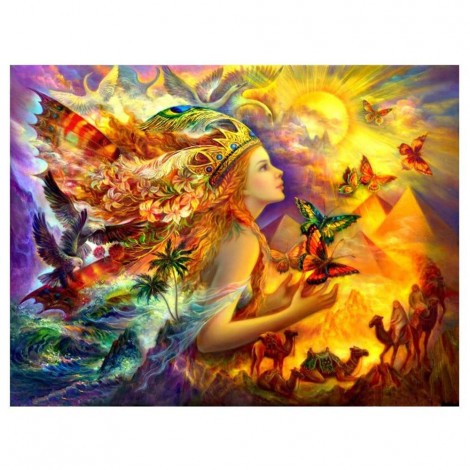 Special Dream Beautiful Woman Butterfly 5d Diy Diamond Painting Kits UK VM20234