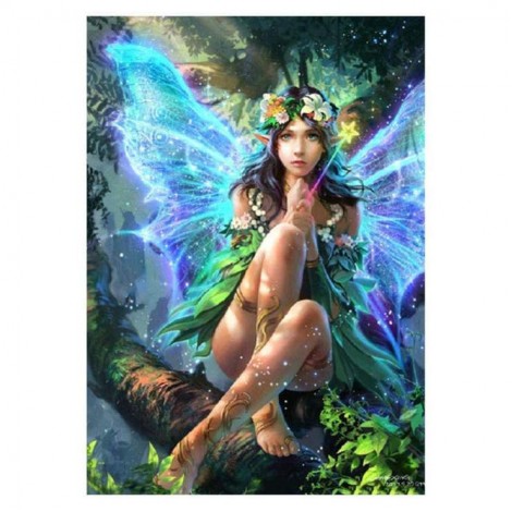 New Best Fairy Portrait Pattern Diy 5d Full Diamond Painting Kits UK QB5892